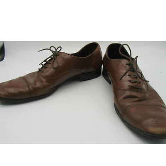 Salvatore Ferragamo Men\'s Brown Oxford Dress Shoe sz 10 main image 5